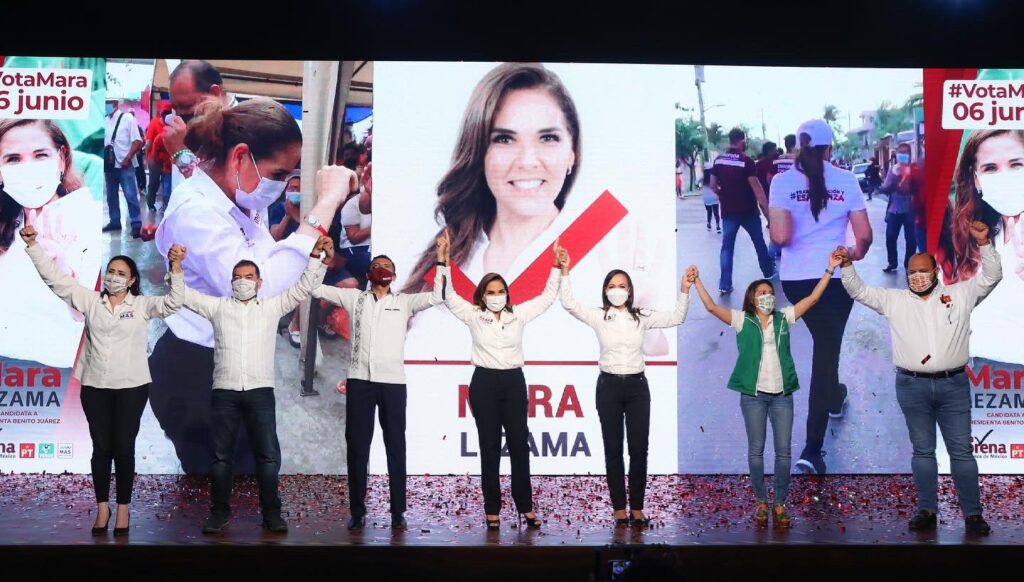 Mara Lezama cierra campaña de forma virtual