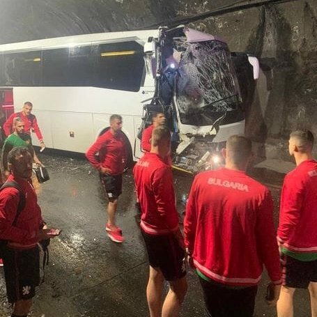 accidente de la selección de bulgaria